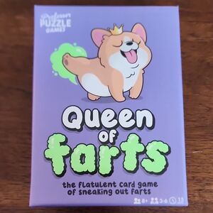Queen of Farts Card Game by What Do You Meme? - Purple and Green